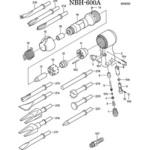 部品 オートチゼラ NBH-600A 日本ニューマチック工業 空圧工具