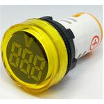 FXB16-22DSV-Y DC4-100V LEDデジタル電圧計 FXB16-22シリーズ アズワン