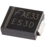 ES3D onsemi 整流ダイオード， 3A， 200V 表面実装， 2-Pin DO-214AB (SMC) シリコンジャンクション 950mV onsemi