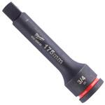 4932480403 SHOCKWAVE IMPACT DUTY 3/4インチ (19.0mm)角 175mm エクステンションバー ミルウォーキーツール
