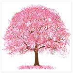 CM1-0318 ウォールタペストリー 桜 アルファ(販促)