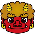 GS7-0004 節分・鬼面(特大ボード) アルファ(販促)
