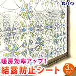 水で貼れる! 結露防止シート ステンドグラス調 アストロ
