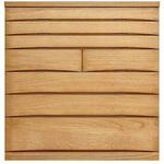 桐蔵 幅118 7段 チェスト 家具 収納 ナチュラル/ダーク 丸田木工