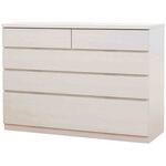 シルフ 幅118 4段 チェスト 家具 収納 ホワイト/ウォールナット/オーク 丸田木工