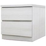 フィット 幅40 2段 チェスト 奥行44cm 家具 収納 ホワイト/ウォールナット/オーク 丸田木工