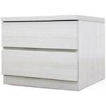 フィット 幅50 2段 チェスト 奥行44cm 家具 収納 ホワイト/ウォールナット/オーク 丸田木工