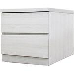 フィット 幅40 2段 チェスト 奥行55cm 家具 収納 ホワイト/ウォールナット/オーク 丸田木工