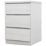 フィット 幅40 3段 チェスト 奥行44cm 家具 収納 ホワイト/ウォールナット/オーク 丸田木工