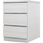 フィット 幅40 3段 チェスト 奥行55cm 家具 収納 ホワイト/ウォールナット/オーク 丸田木工