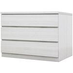 フィット 幅80 3段 チェスト 奥行55cm 家具 収納 ホワイト/ウォールナット/オーク 丸田木工