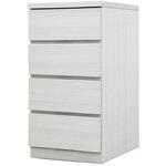 フィット 幅40 4段 チェスト 奥行55cm 家具 収納 ホワイト/ウォールナット/オーク 丸田木工