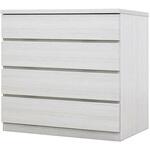 フィット 幅80 4段 チェスト 奥行55cm 家具 収納 ホワイト/ウォールナット/オーク 丸田木工