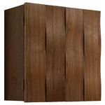 ウェーブ 壁掛け仏壇 ウォールナット 幅378×奥行182×高さ395mm 丸田木工