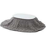 薄掛けこたつ布団 楕円形 京都絞