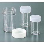スチロール棒瓶　ねじ蓋　DC200　39本 スチロール棒瓶 ねじ蓋 DC200 39本 アズワン ラボランスチロール
