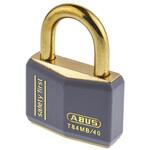 XR0084GY 40 Abus 安全用南京錠 パドロック 真鍮 グレイ ABUS