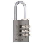 34599 145/20 Black Abus 組み合わせ南京錠 パドロック アルミ 黒 ABUS