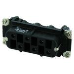 C146 10B006 102 5 Female insert 4+PE AMPHENOL