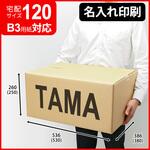 【名入れ】ロゴ・名入れ印刷可能_宅配120サイズダンボール(B3 120) タマパック