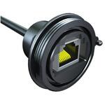 イーサネットコネクタ メス to メス パネルマウント Cat3 SAMTEC
