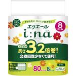 エリエール i:na(イーナ)トイレットティシュー 3.2倍巻8R(ダブル) エリエール