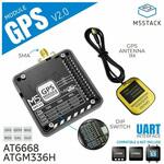 M5STACK-M003-V2 M5Stack用GPSモジュール v2.0(外部アンテナ付き、AT6668搭載) M5Stack