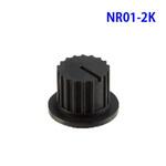 NR01スイッチ用ツマミ 黒(ツバあり) NKKスイッチズ(旧:日本開閉器)