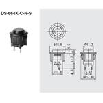 DS664KCNSK-K スイッチ 押しボタンタイプ セルフロック式 黒 OFF-ON ミヤマ電器