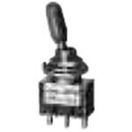 スイッチ トグルタイプ レバーカラー赤 ON-ON ミヤマ電器