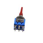 MS500HMF-R トグルスイッチ 双極 ON-OFF-ON 操作部色赤 ミヤマ電器