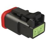 AT06-2S-RD01BLK ケーブルコネクタ 2極 メス 自動車用コネクタ 1袋 1500個入 AMPHENOL