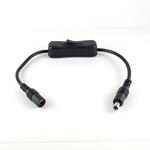 EM-DCCABLEJ-DCP-SW DCジャック 2.1mmからDCプラグ2.1mmへの変換ケーブル(スイッチ付き 32cm) GB
