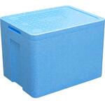 発泡スチロール製クーラーボックス バイオクールフレッシュ21 ブルー トレンドサイン