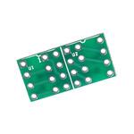 MOPAMP-DIPS-DIPD DIPシングルオペアンプ→DIPデュアルアペアンプ変換基板 アスラボ