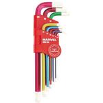 セミロングボールポイント六角棒スパナセット(9本組) マーベル