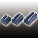 スライドスイッチ DIP型 6極 凸ノブ2mm スルーホールピン ニデックコンポーネンツ(旧:日本電産コパル電子/フジソク)