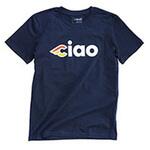 サイクリング用品 Tシャツ CIAO ネイビーブルー CINELLI