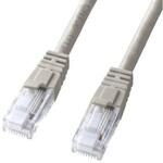 EA764BB-256A LANケーブル(CAT6/つめ折れ防止/ライトグレー) EA764BBシリーズ エスコ