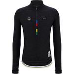 サイクリング ロングスリーブジャージ UCI WORLD CHAMPION - LONG-SLEEVE JERSEY MONDO NERO SANTINI