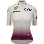 サイクリング女性用ジャージ ツール・ド・フランス WOMEN'S WHITE JERSEY BIANCO CLASSIC SANTINI