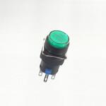 Φ16LED照光式押しボタンスイッチ(緑・モメンタリ・24V) YIJIA