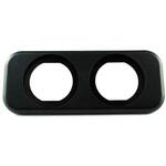 29Φメーター用2連パネル(黒色) SCI