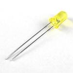 カラーレンズLED 5Φ砲弾型 黄色 LENOO