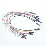20PP-MIX ジャンプワイヤーセット オス-オス 200mm 10本 GB[制御機器]