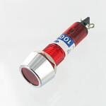 ネオンブラケット 円筒型・フード付 AC100V～125V 赤 サトーパーツ