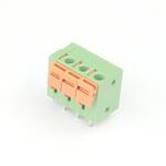 ターミナルブロック 3極 5.08mm ワンタッチ式 緑 縦向き GB