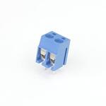 ターミナルブロック 2極 5.08mmピッチ 青 縦向き GB