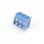 ターミナルブロック 3極 5.08mmピッチ 青 縦向き GB