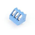 ターミナルブロック 3極 5.08mmピッチ 青 斜め向き(プラスネジ) GB